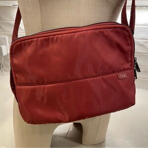 lug Red Nylon Crossbody Messenger Bag